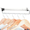 VILLCASE Retractable Wardrobe Clothes Hanger Rail Pull Out Wardrobe Clothing