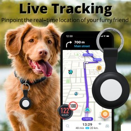 Blaspins Silicone Case for AirTags Black (2 Pack), Protective Tracker Lightweight Soft Skin Cover Accessories Finder Holder Key Chain Anti-Loss Compatible with 2021 Apple AirTags - Black (2 Pack)