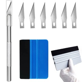 Vinyl Car Sticker Set, Professional Spatula with Felt, Blackout Film Tool, DIY Squeegee for Car Film, Professional Spatula with Felt