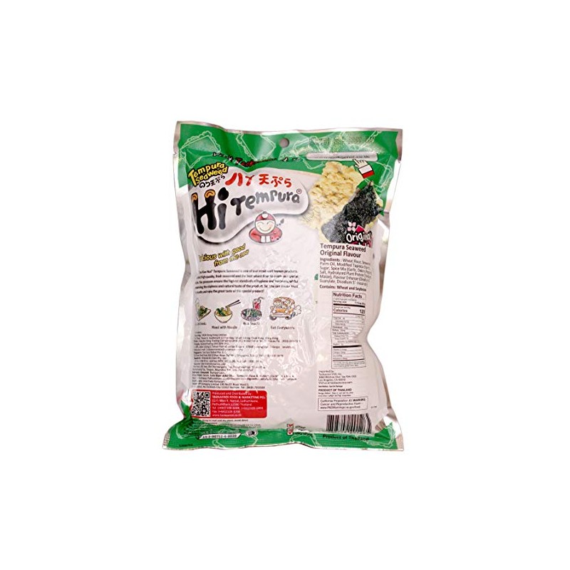 Hi Termpura (Tempura Seaweed Original) - 1.41oz (Pack of 6)