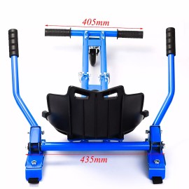 Unbranded Hover Cart Go Kart Stand for 6.5" 8" 10'' Self-balancing Scooter w/ Pads Helmet - Blue