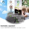 NICETOWN Short Blackout Cafe Curtains Kitchen Window Valance, Thermal Insulated