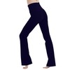 MC&LO Cotton Spandex High Rise Bootcut Flare Yoga Pants Legging(Regular