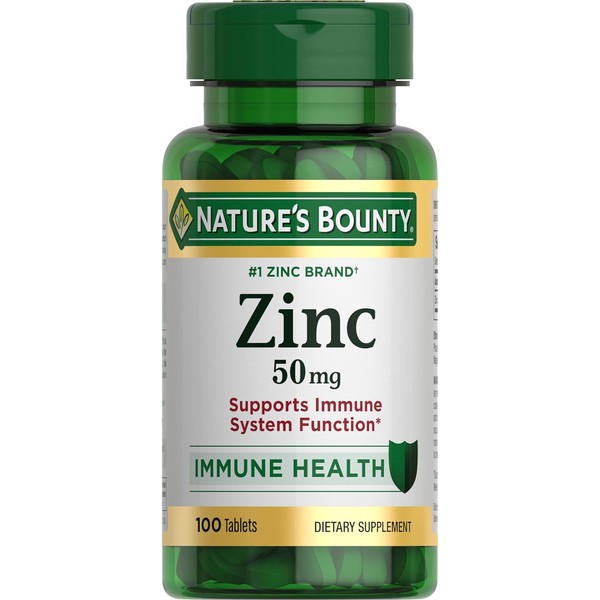 Nature’s Bounty Zinc 50mg | Immune System, Skin, & Antioxidant