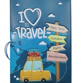 1 Piece 3D Creative Passport Cover Passport Case Passport Holder Passport Wallet Card Holder Lightweight Fashion Travel Accessories For Flight for Women or Men For Student Passport Bag Passport Pouch for Back to School for Men and Women Travel Essentials