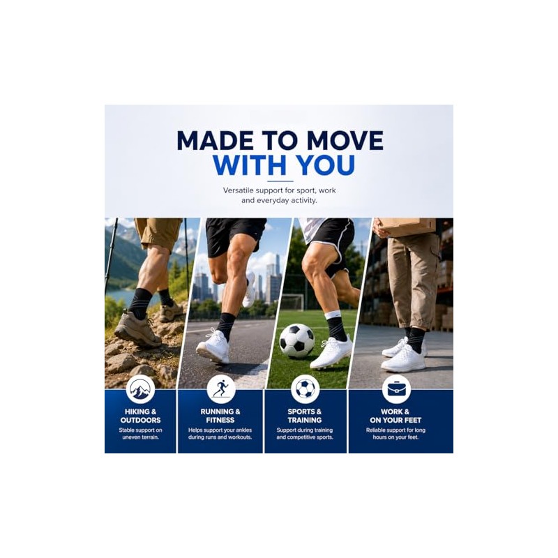 Actesso Ultimate Ankle Support with Adjustable Strap for Weak Ankles