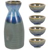 HEMOTON Sake Service Giapponese Sake Pot E 4 Tazze in