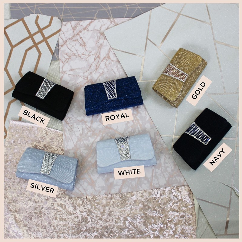 SwankySwans Women's Julie Clutch Bag, White