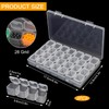ZephyrCraft 2 Pcs Clear Plastic Storage Box Set, Small Organiser