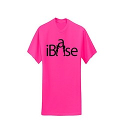Chosen Bows Hot Pink iBase T-Shirt, Black Print, Adult Medium