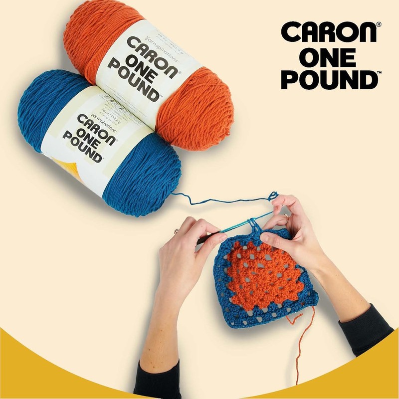 Caron One Pound Yarn, 16 Ounce, Deep Violet
