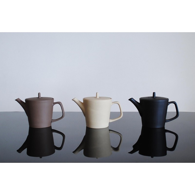 Nankai Tsusho Roxan Tokoname Vertical Teapot, Baked Tightening, Size: Approx.