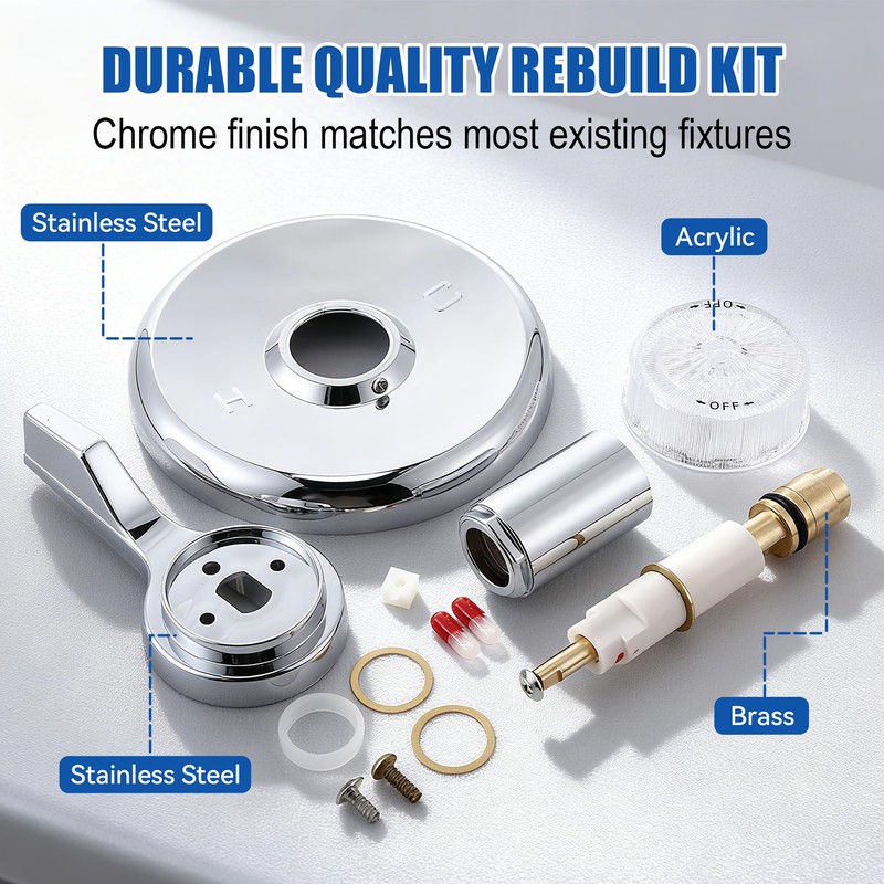 Avenuebool Single Lever Tub and Shower Rebuild Kit, Compatible with