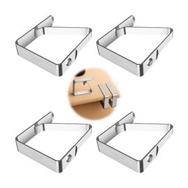 DmDoyy Tablecloth Clips, Pack of 4 Tablecloth Clips, Tablecloth Holder, Stainless Steel, and Outdoor, Table Clips for Picnics, Parties, Weddings, Dinners, Schools