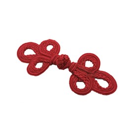 5 Pairs/Pack Chinese Knot Frog Buttons Closure Sewing Buttons Fastener for DIY Sewing (14 Maroon)