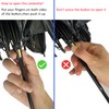 BAODINI Travel Mini Umbrella for Purse With Case-Small Compact UV