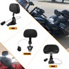HCmotorku Adjustable Driver Backrest with Mounting Kit Compatible with Harley