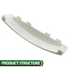 GRAND ORANGE White Solid Door Handle Compatible with GE Dryer
