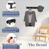 Vanloory Coat Hook Rack, Wall Mounted Coat Rack with 4