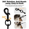 Chew Resistant Dog Leash with Hooks, 60 Inch Waterproof Metal