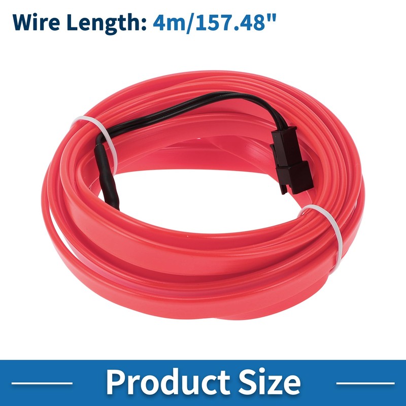 A ABSOPRO 4m EL Wire Cable LED Glow String Light