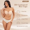 Sticky Adhesive Push-Up Invisible Strapless Bras for Women - 2