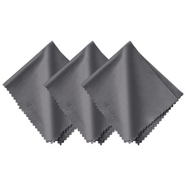 K&F Concept 3 Pack Microfiber Cleaning Cloth（15x18cm）, Washable Lens Cleaning Cloth for Cleaning Camera Lenses, Glasses, Screens, Cameras, Eyeglasses, LCD TV Screens, Tablets