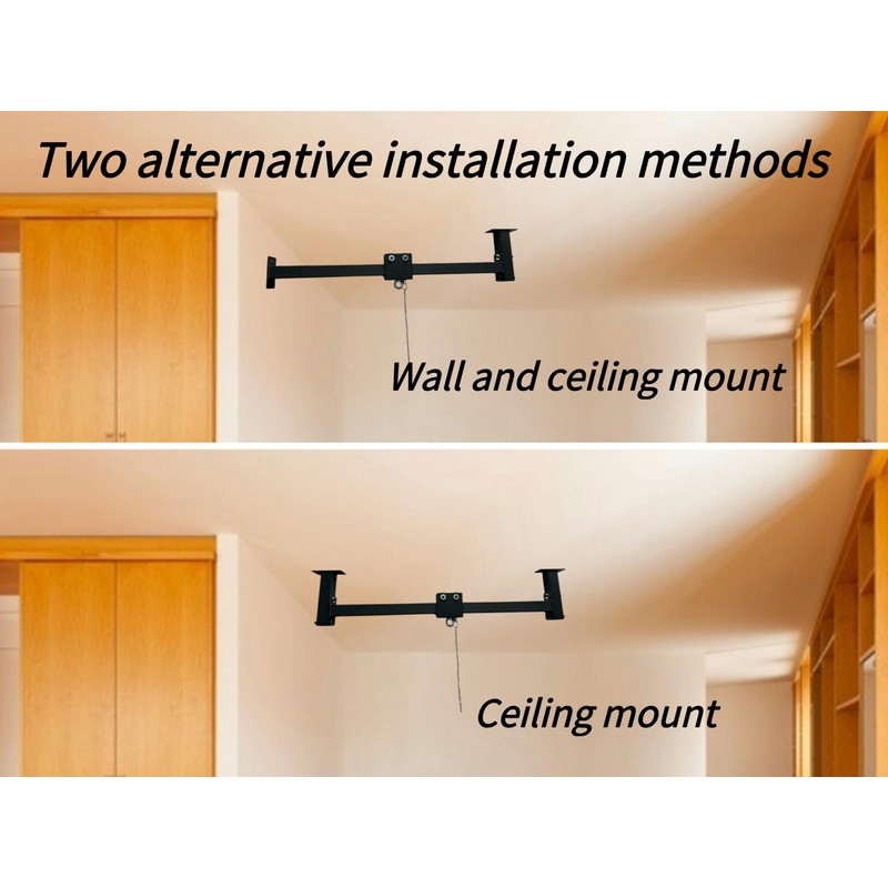 Wall Ceiling Heavy Bag Hanger Roller Mount Saving Space 44''