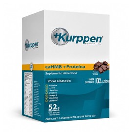 Proteína de Levadura + Creatina + HMB + Celadrin + Omega 3 | Proteína en Polvo Sabor Cacao | Músculo y Anti-Sarcopenia 40+ | Apta Vegetarianos | Sin Azúcar | 14 Sobres 42g | LIV Nutrition KURPPEN