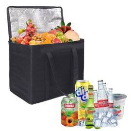 Cool Bag, Insulated Bag, Thermal Bag, Picnic Bag, Large, 40 L Cool Box, Freezer Bag, for Food & Drinks, Foldable, Reusable, Leak-Proof, Waterproof, for Outdoor Travel, BBQ, Camping