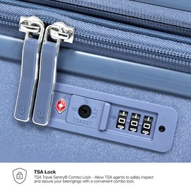 Traveler's Choice Elm Expandable Spinner Luggage Set, Glossy Mint, 21" Carry-On