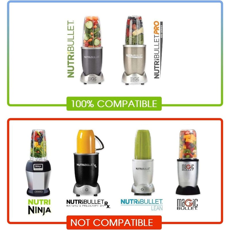 4-Piece Blender Cup and Blade Replacement Parts 32oz Cup and