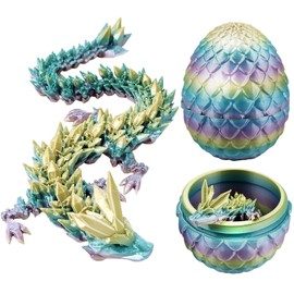 Dragon Egg with Dragon, 3D Printed Dragon Egg, Dragon Toy, 3D Printed Surprise Dragon in the Egg, Movable Dragon, Dragon Figures, Adults, Children, Gifts Toy
