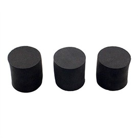 BambooMN 2" Cylinder Tip - Low Profile Staff/Sword Neoprene Safety Tip - 3 Pieces