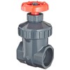 Spears PVC Gate Valve, Non-Rising Stem, Viton O-Ring, 1-1/2" NPT