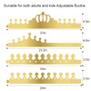 Runmeihe 16 Pieces Gold Paper Crowns for Adults Kids, 4