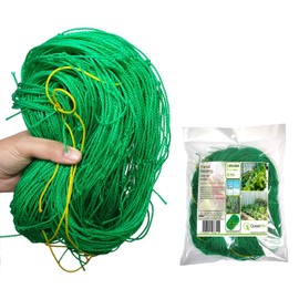 QueenBird Trellis Netting - Heavy Duty Garden Trellis Netting for Climbing Plants - 5.9 Feet X 16.4 Feet - Garden Netting for Vegetables, Clematis, Cucumber, Tomatoes and Vine Plants - Plant Trellis
