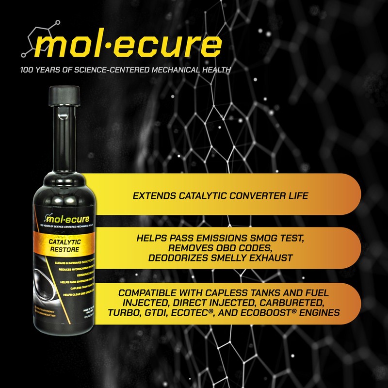Molecure CR12 Catalytic Restore Emission Treatment – Catalytic Converter Cleaner