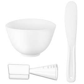 Beaupretty 1 Set Face Mask Mixing Bowl Set Facemask Mixing Tool Set Silicone Facial Mask Bowl Brushes Stick Spatula