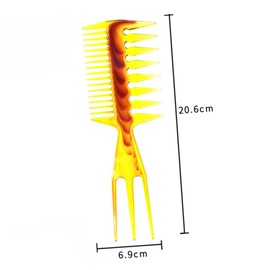 Beavorty 2pcs Large Toothed Comb Hair Styling Tool Wide Rake Slick Brush for Men