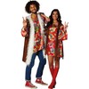 Krause & Sohn Hippie Costume Nancy colorful dress with brown
