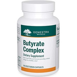 Genestra Brands - Butyrate Complex - 610 mg of Butyric Acid from CalciumMagnesium Butyrate - 90 Vegetable Capsules by Genestra Brands                 