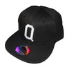 Letter/Initial Snapback Cap in Black & White - Q