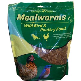 Dehydrated Mealworms for Chickens, Wild Birds, and Reptiles 21 oz Bag | Dried Mealworms for Feeding