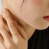 Gold&Dear 14KGP Slim Cubic Dot Ring White Gold M(No. 11)