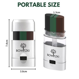 Bowitzki 2 pcs camo face paint stick,Waterproof Sweat-Proof 3 Colors Camouflage face body paint stick for Outdoor Hunting, Airsoft,Survival Gear,Military,Paintball