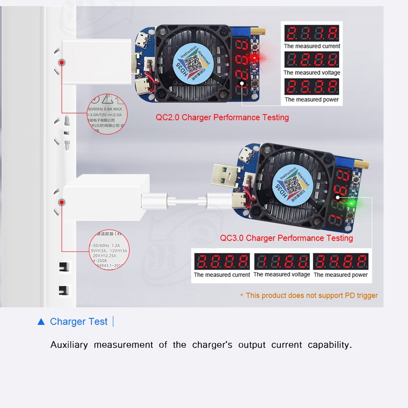 USB Electronic Load Resistor Voltage Flow Meter Discharge Battery Tester