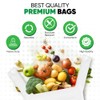 100 White Plastic Carrier Bags – Vest-Style Plastic Bags with