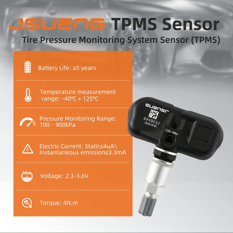 TPMS Sensor 42607-33021 PMV-107J,Tire Pressure Monitoring System Sensor (TPMS) 315MHz