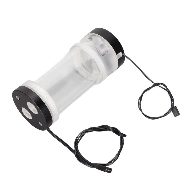 Water Cooling Tank 200ML Temperature Display RGB 160mm G1/4 Cylindrical